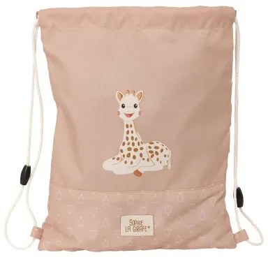 Zainetto con Cordini Sophie la Girafe Beige 26 x 34 x 1 cm