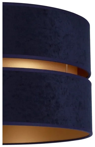 Duolla - Lampadario a sospensione con filo DUO 1xE27/15W/230V diametro 40 cm blu/oro