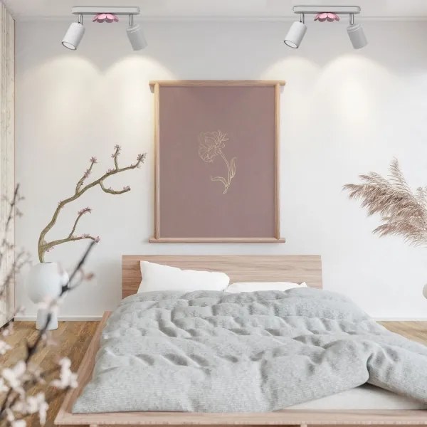 Faretto FLOWER 2xGU10/8W/230V bianco