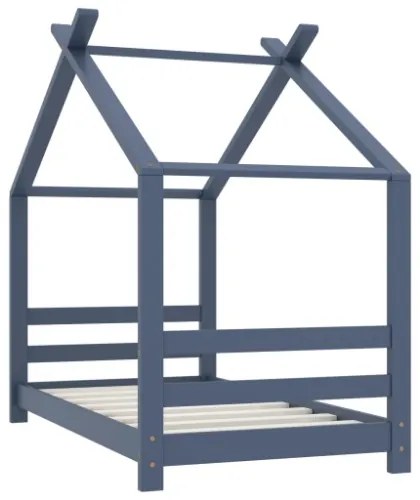 Giroletto per Bambini Grigio in Massello di Pino 70x140 cm