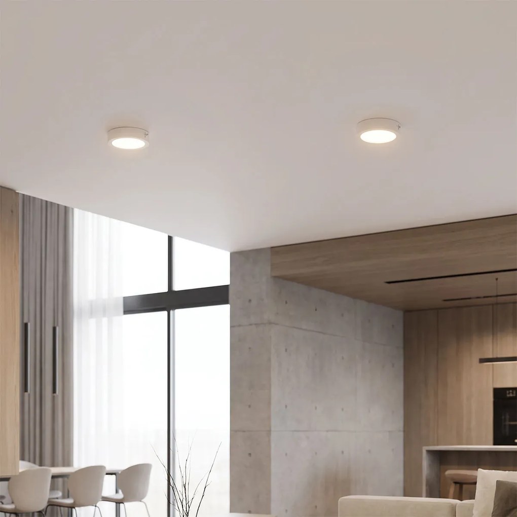 Plafoniera LED Rotonda 6W Ø120mm CCT Bianco Variabile - LEDISENS Colore Bianco Variabile CCT