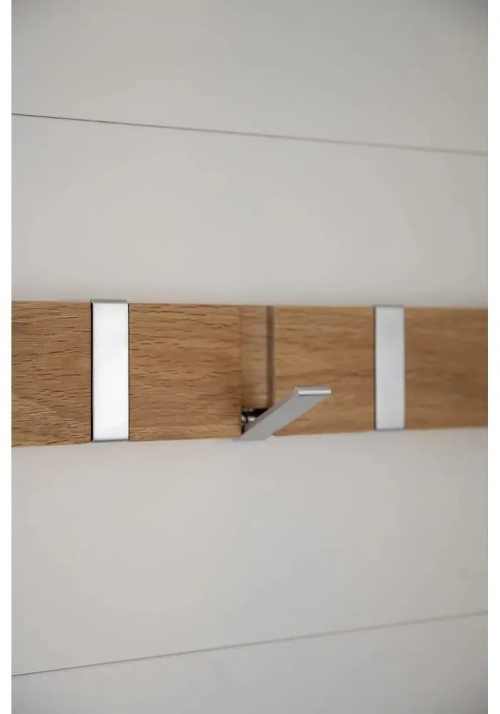 Attaccapanni in legno di quercia naturale con 6 ganci Confetti - Rowico