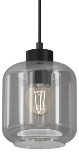 Lampadario a sospensione con filo SOMBRA 1xE27/60W/230V grigio