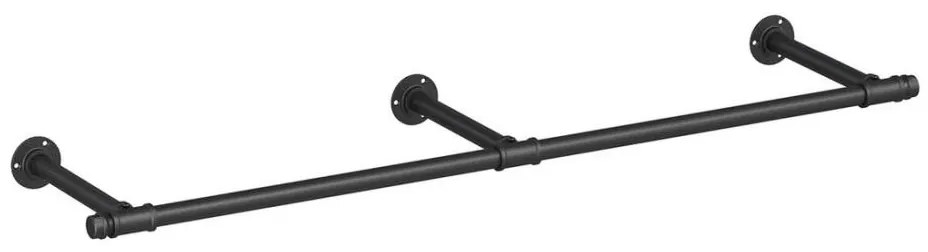 Appendiabiti a parete per grucce LINEA, nero