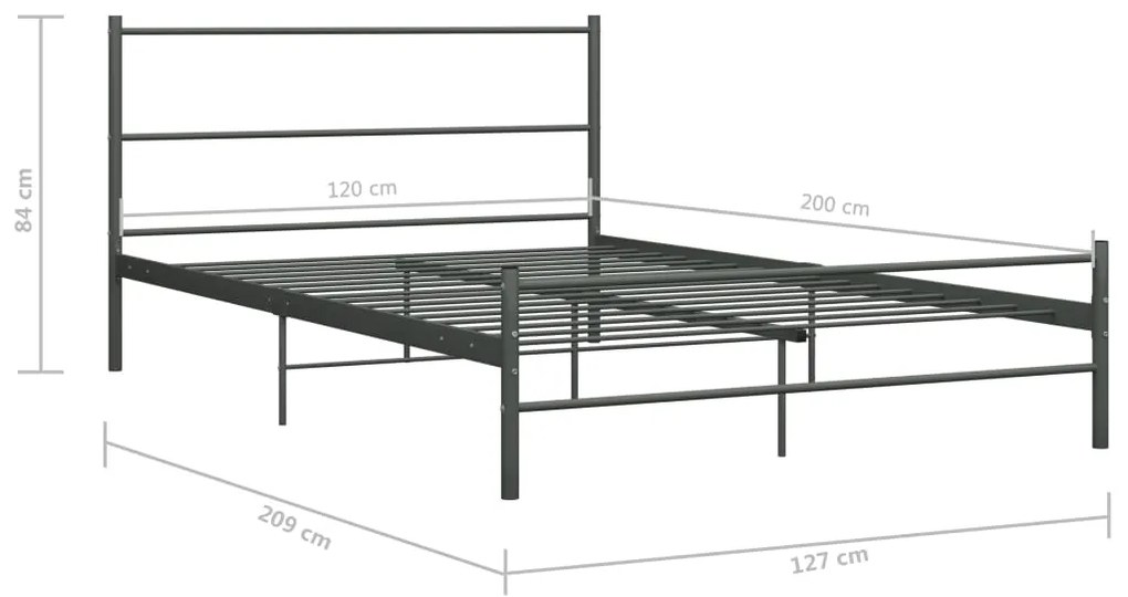 Giroletto Grigio in Metallo 120x200 cm