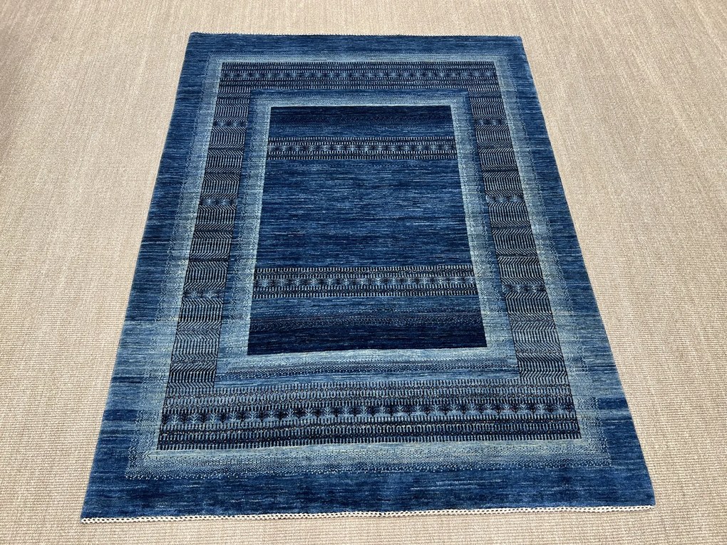 Loribaft Tappeto persiano 210 x 160 Blu (Iran) Annodato A Mano