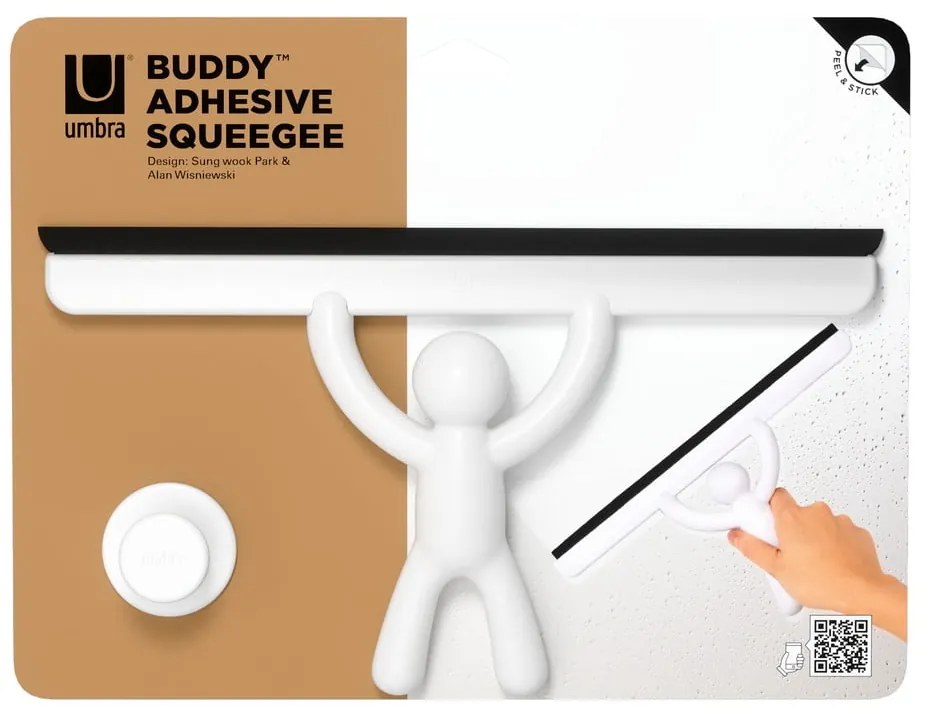 Tergivetro bianco con supporto 26 cm Buddy - Umbra