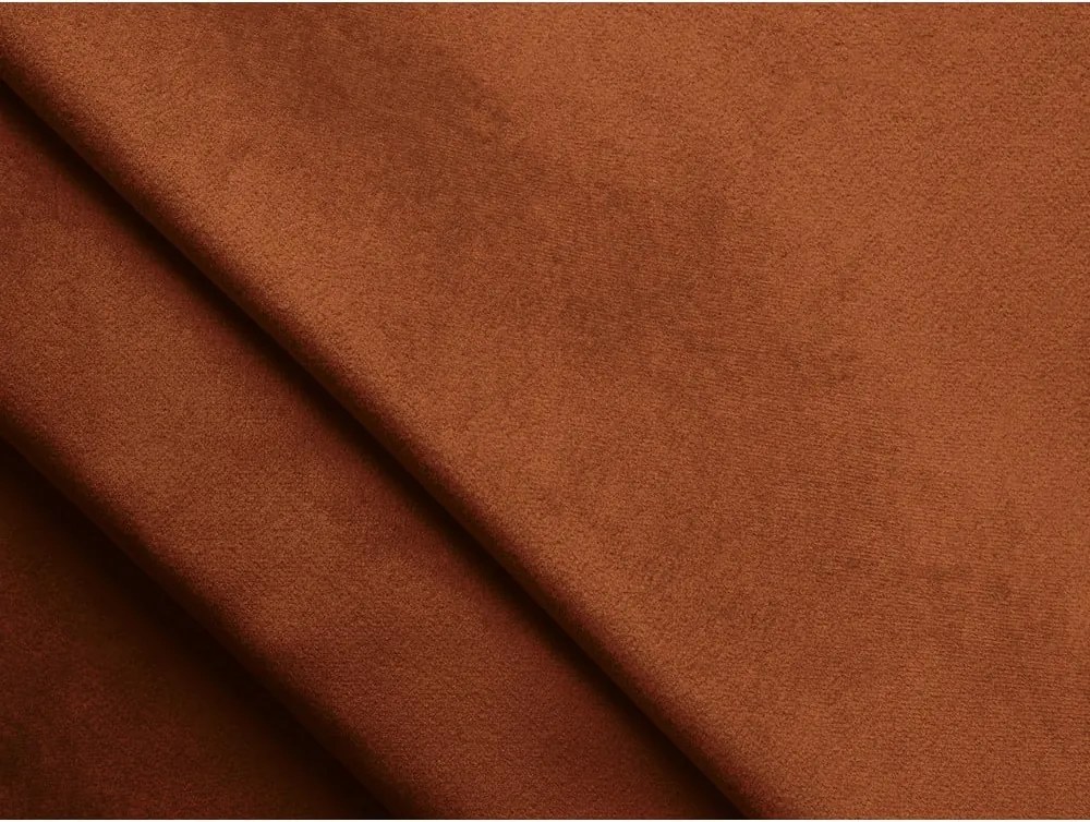 Divano arancione con rivestimento in velluto 232 cm Moana – Makamii