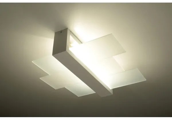 Sollux SL.0078 - Plafoniera FENIKS 2 2xE27/60W/230V bianco