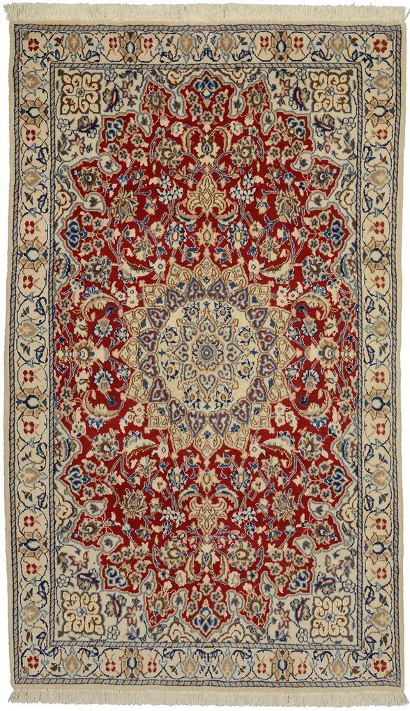 Nain Tappeto 110 x 190 Beige (Iran) Annodato A Mano