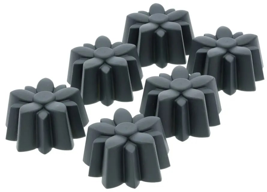 Set di stampi per muffi in silicone 6 pz Flower - Blomsterbergs