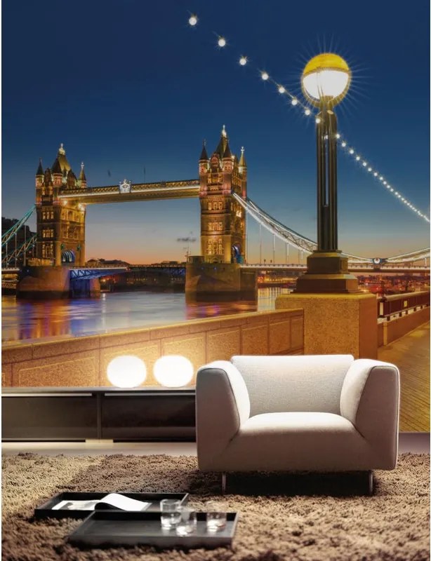 Fotomurale KOMAR Tower bridge, Multicolore 368X254 cm