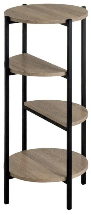 Scaffale nero effetto rovere naturale 40x80 cm - Casa Selección