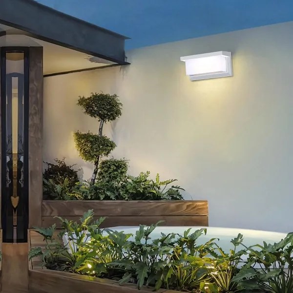 Brilagi-LED Applique da esterno con sensore BRICKY LED/12W/230V bianco IP54
