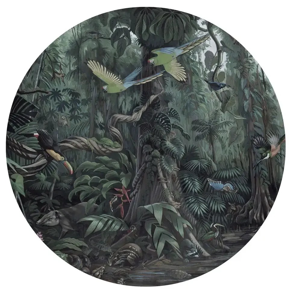 KEK Amsterdam Carta da parati panoramica Tropical Landscapes 1 Circle - M - 1.9m