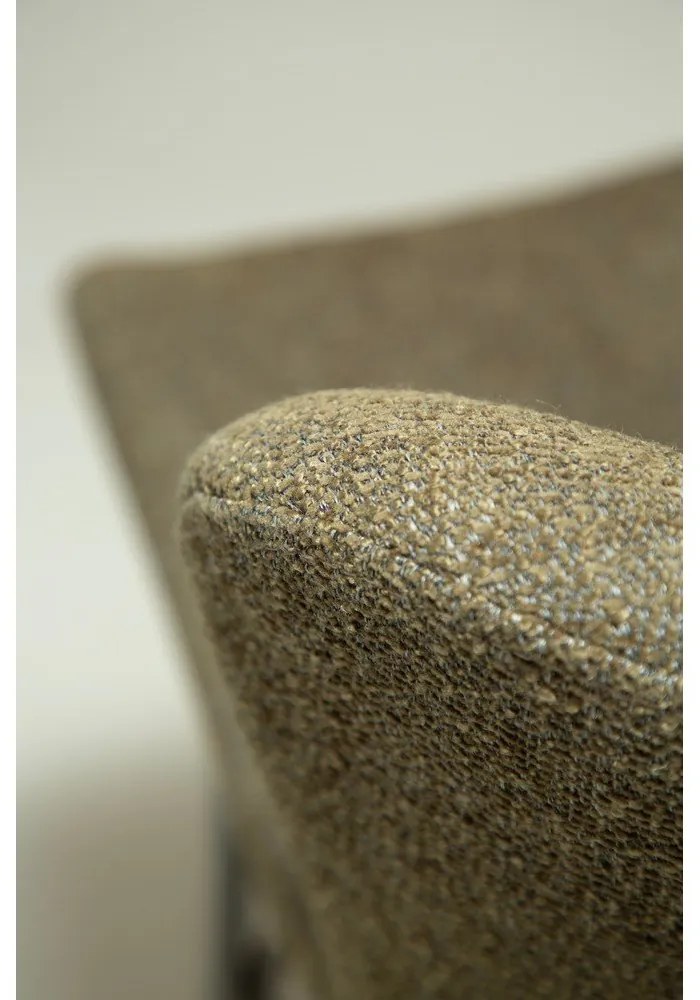 Sgabello da bar color kaki imbottito (altezza della seduta 67,5 cm) Glam – DAN-FORM Denmark