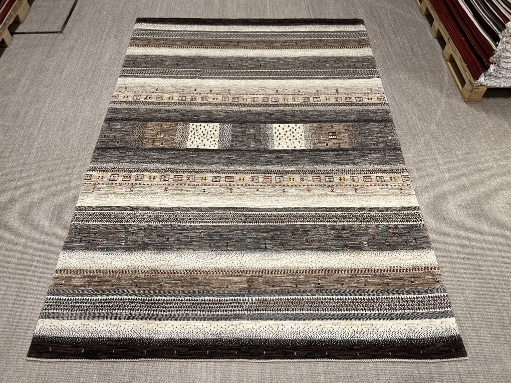 Loribaft Tappeto 210 x 300 Beige (Iran) Annodato A Mano