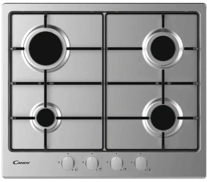 CANDY Piano cottura a gas inox 4 zone CDOY6GRX