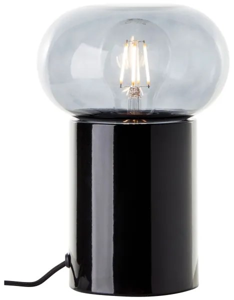 Brilliant - Lampada da tavolo KNUT 1xE27/25W/230V nero/limpido