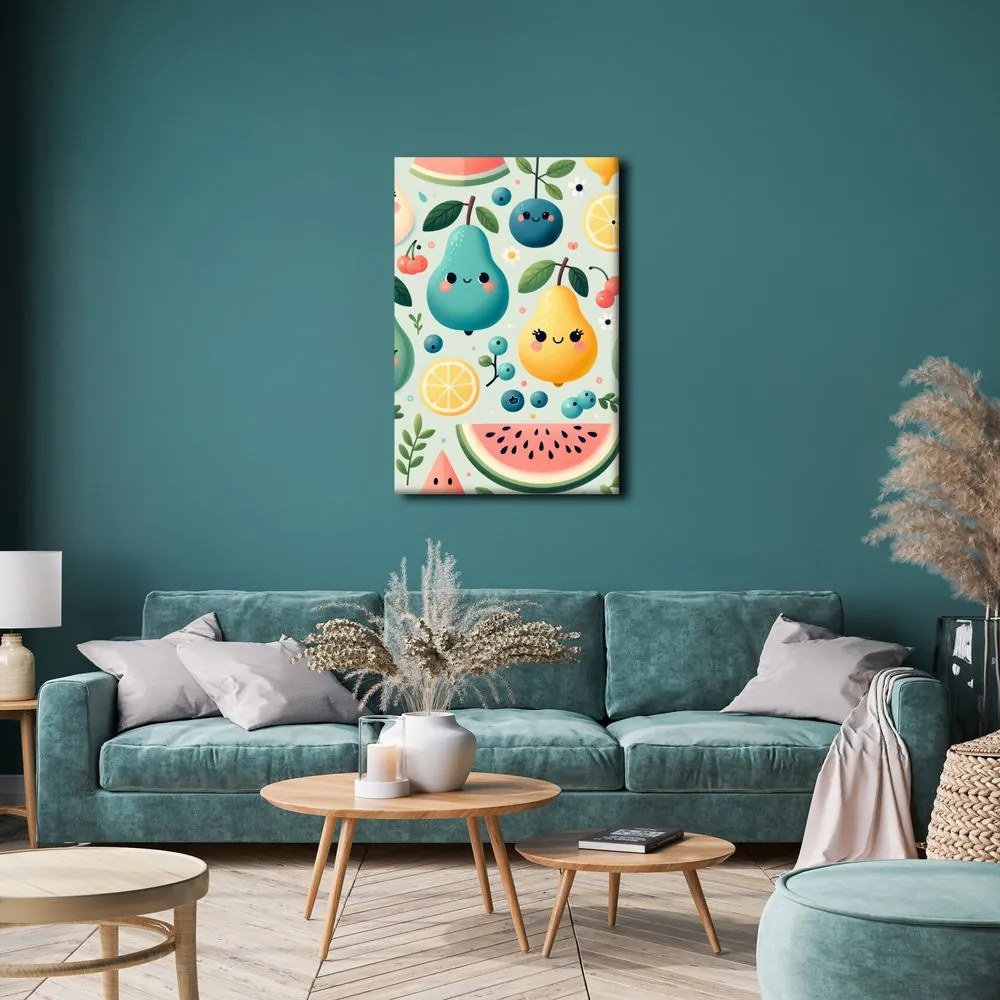 Quadro su tela – Frutta colorata per bambini
