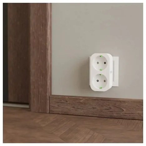 TESLA Smart - Presa multipla intelligente 2x16A/230V Tipo F Wi-Fi Tuya