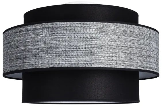 Plafoniera GRACE 1xE27/60W/230V diametro 40 cm nero/grigio