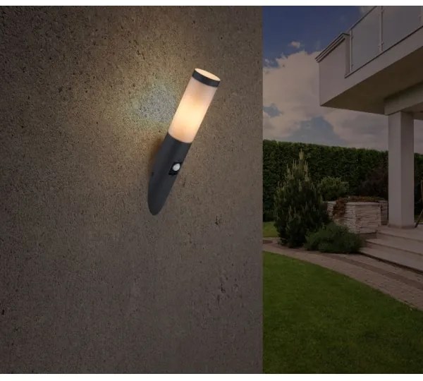 Globo 3157AS - Applique da esterno con sensore BOSTON 1xE27/15W/230V IP44