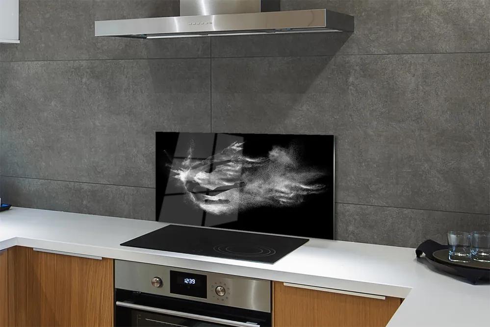 Rivestimento parete cucina Fondo grigio fumo della donna di balletto 100x50 cm