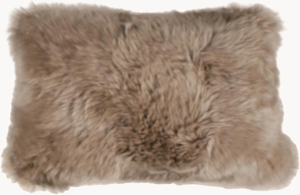 Cuscino in pelle di pecora merino New Zealand