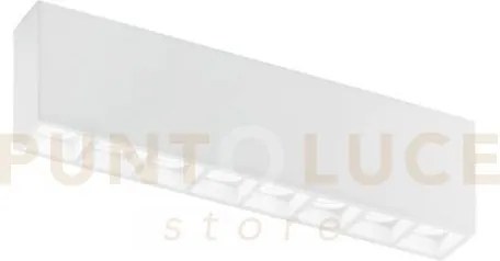 Plafoniera hapis rettangolare bianca 8 luci attacco gu10 mini 39x5,...