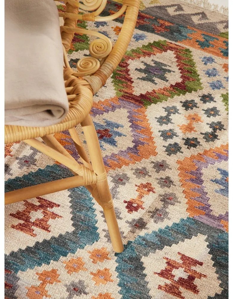 Tappeto in lana reversibile/tessuto a mano 120x170 cm Kamal Oasis – Nouristan