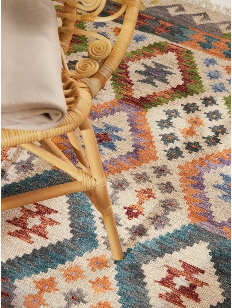 Tappeto in lana reversibile/tessuto a mano 160x230 cm Kamal Oasis – Nouristan