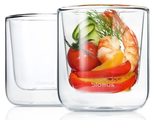 Set di bicchieri doppio strato 2 pz 200 ml Nero – Blomus