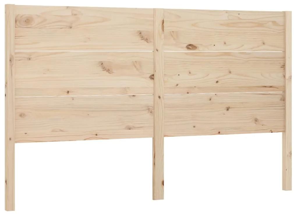 Testiera per letto 126x4x100 cm in legno massello di pino