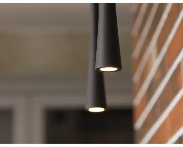 MAXLIGHT P0372 - Lampadario LED a sospensione con filo CAFFÈ LED/7W/230V diametro 3 cm nero