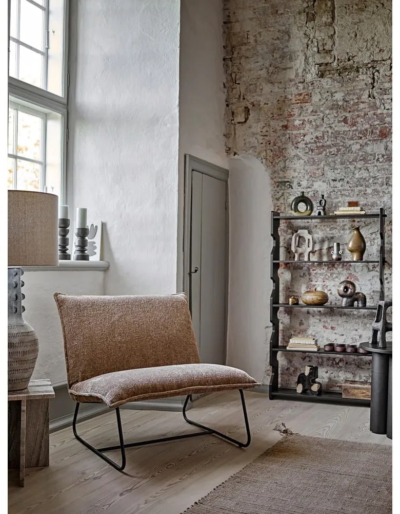 Libreria in legno di pino nero 84x140x20 cm Savoya - Bloomingville