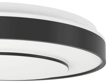 Eglo 300688 - LED RGBW Plafoniera dimmerabile MONTERIGGIONI-Z LED/18,5W/230V nero + telecomando