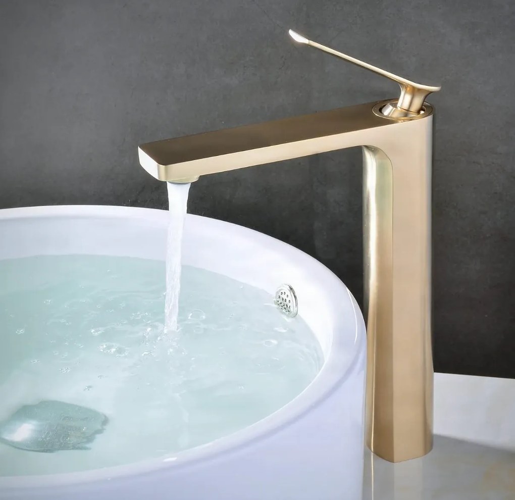 Rubinetto da pavimento per lavabo ELITE EDITION BSC1342 in ottone, in più finiture tra cui oro spazzolato e nero