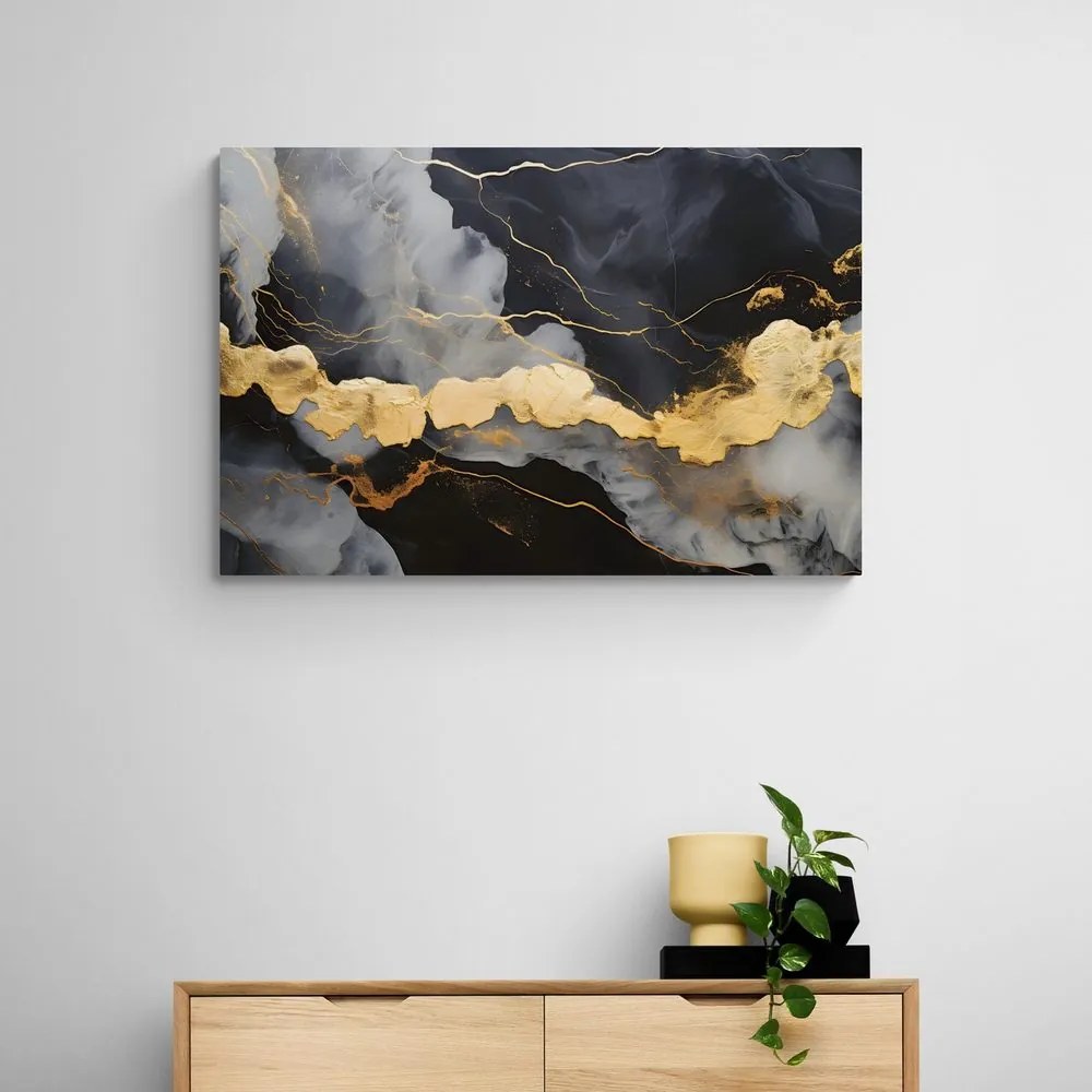 Quadro su tela – Marmo nero