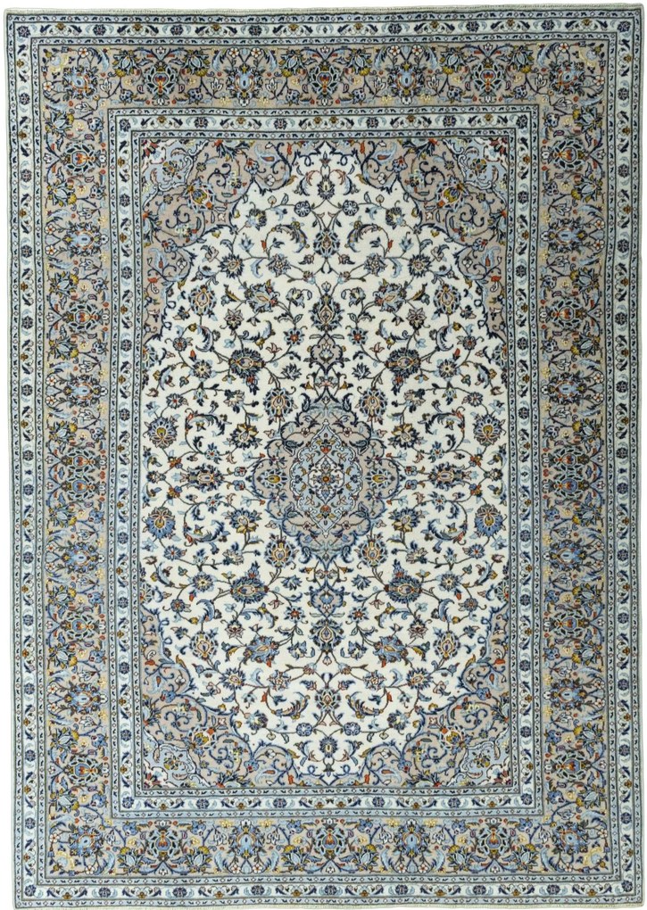 Kashan Tappeto persiano 240x340 Beige (Iran) Annodato A Mano
