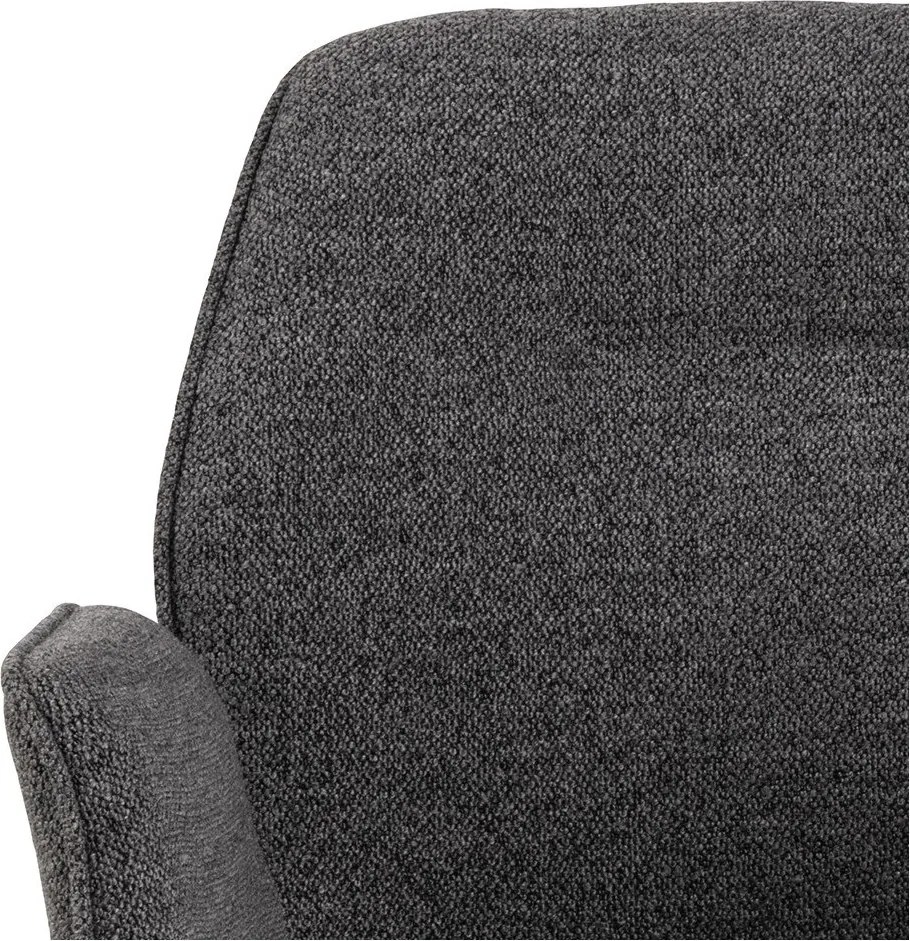 Sedia da pranzo grigio scuro in imbottito Aura – Actona