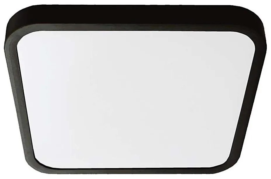 Plafoniera LED da bagno LED/18W/230V 4000K IP44 25x25 cm nero