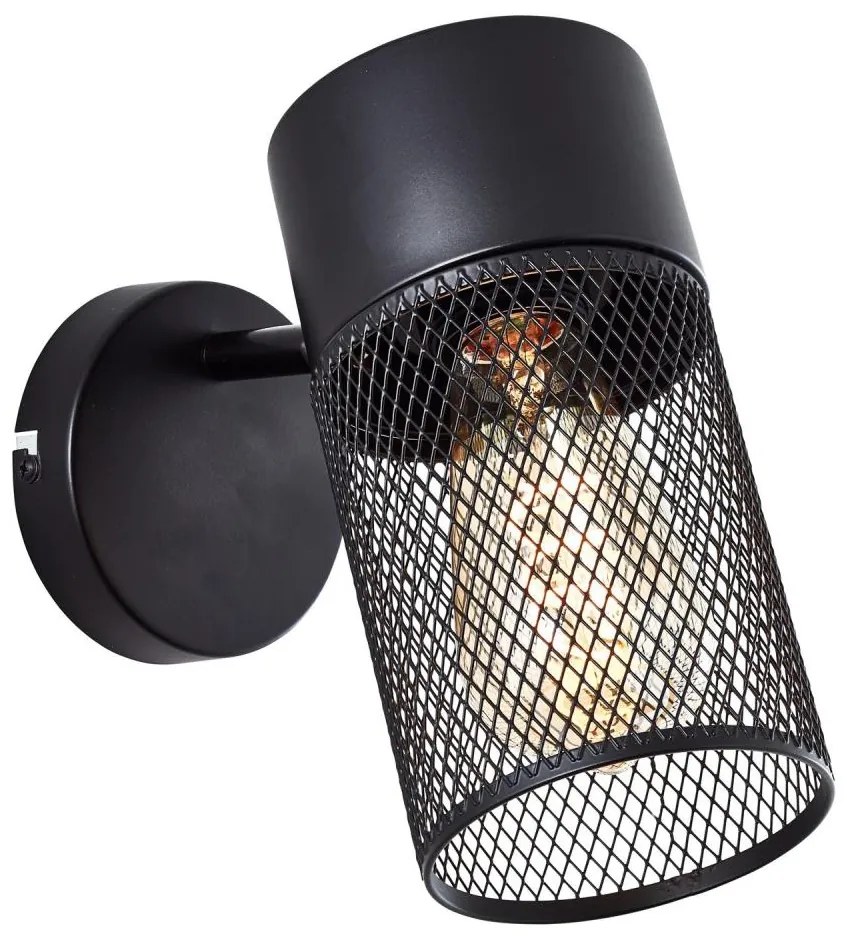 Brilliant - Faretto da parete KAMOLO 1xE27/40W/230V nero