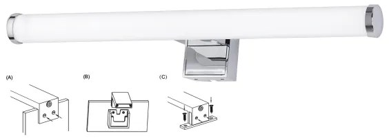 Top Light - Illuminazione a LED per specchi da bagno OREGON LED/7W/230V 40 cm IP44
