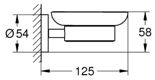 GROHE 411932430 - Portasapone START nero