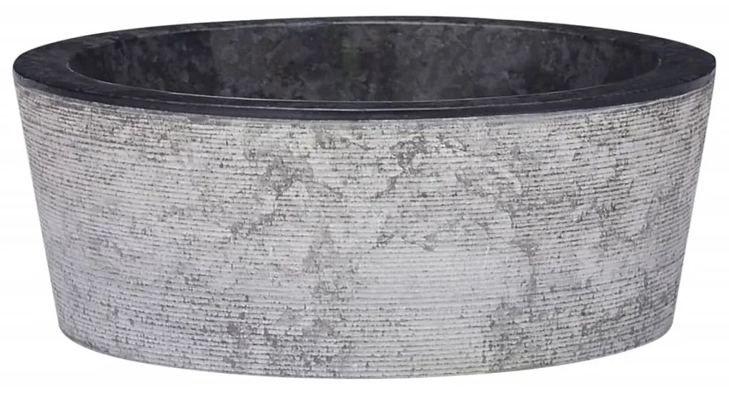 Lavandino Nero Ø40x15 Cm İn Marmo /