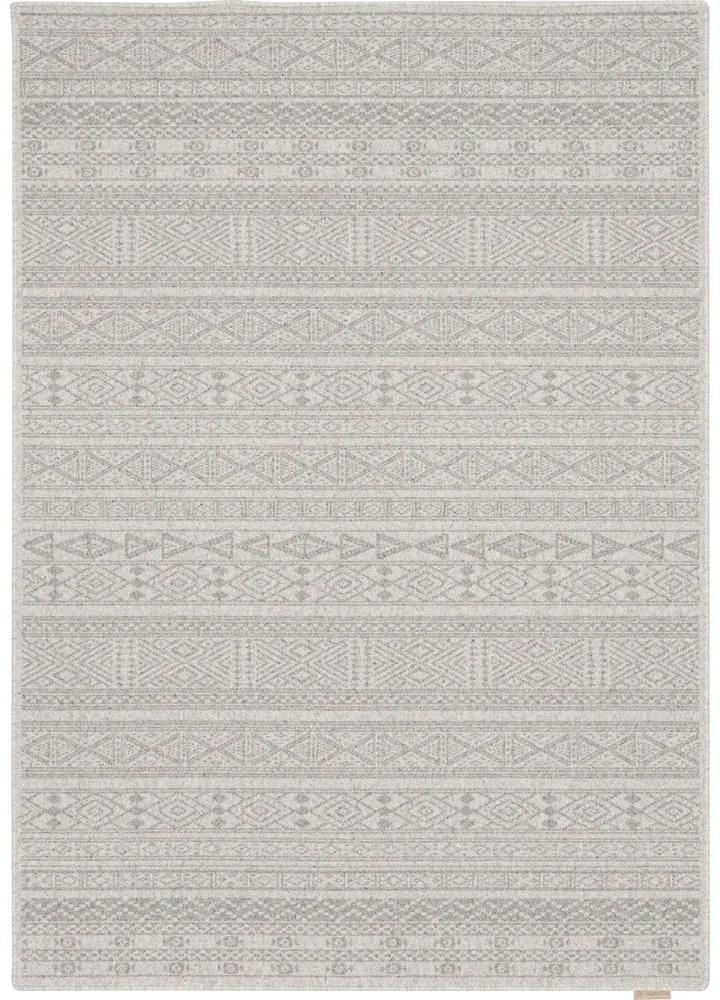Tappeto in lana grigio chiaro 120x180 cm Pera - Agnella