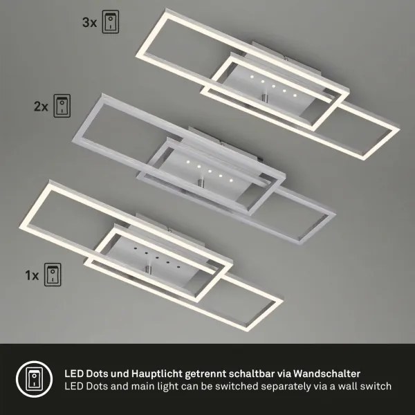 Brilo - Plafoniera LED dimmerabile/30W/230V/3000K cromo satinato