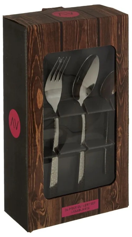 Posate bianche in acciaio inox 24 pezzi Avie - Premier Housewares