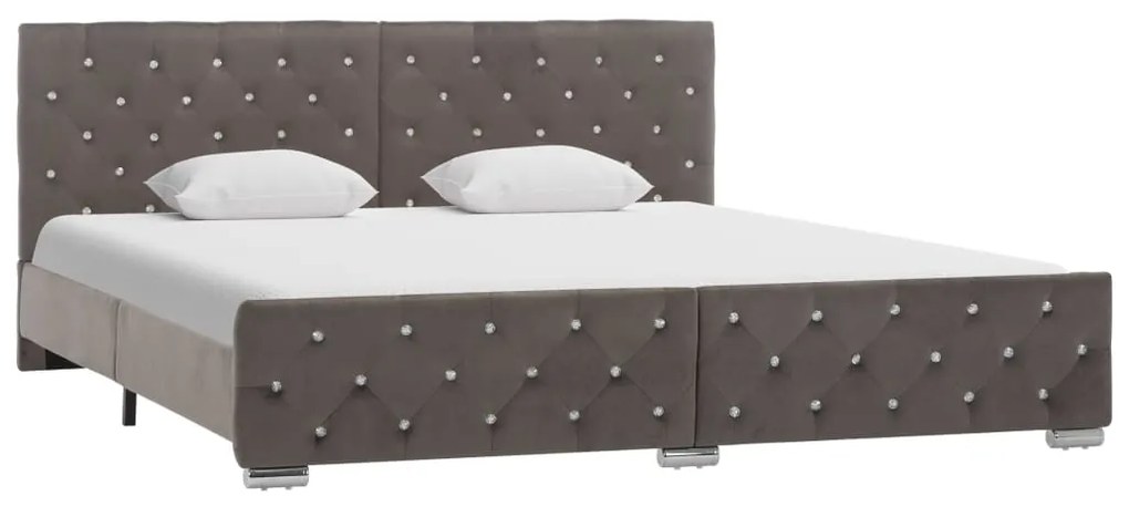 Giroletto Grigio İn Velluto 180x200 Cm /